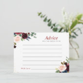 Blumenratenkarte Hinweiskarte (Stehend Vorderseite)