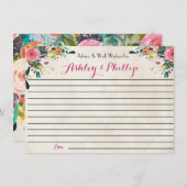 Blumenratgeber für das Paar Hinweiskarte (Vorne/Hinten)