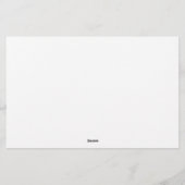 Blumenratschläge und Wünsche Brautparty Briefpapier (Rückseite)