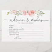 Blumenratschläge und Wünsche Brautparty Briefpapier (Vorderseite)