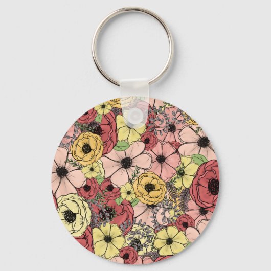 Blumenrätsel  schlüsselanhänger (Vorderseite)