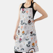 Blumenrauschen: Handgezeichnete Nahtlose Textur Schürze (InSitu)