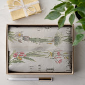 Blumenreath Botanisches Gewebe Seidenpapier (Geschenk)