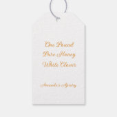 Blumenreath und Honey Pot Bee Geschenkanhänger (Rückseite)