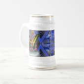 Blumenrebe-Bier Stein Ariels Daske Bierglas (Vorderseite Links)