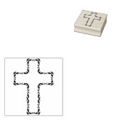 Blumenrebe Kreuzkunst Briefmarke Gummistempel (Stempel)