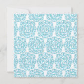 Blumenrebe-Medaillon-Einladung Einladung (Rückseite)