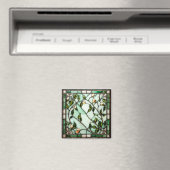 Blumenreben im Bleiglas-Look Magnet (In Situ (Geschirrspüler))
