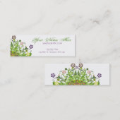 Blumenreben Mini Visitenkarte (Vorne/Hinten)
