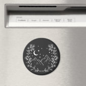 Blumenregen in Weiß Magnet (In Situ (Geschirrspüler))