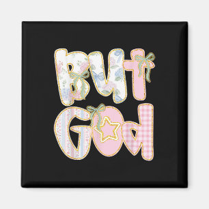 Blumenreich Aber Gott Kokette Schleife Jesus Bibel Magnet