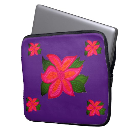 blumenreich laptopschutzhülle (Vorderseite Links)