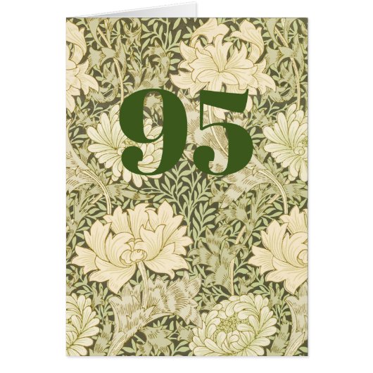 Blumenreiches 95. Geburtstags-Karten-Set gefaltet (Vorne)