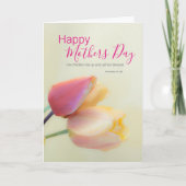 Blumenreligiöse Mütter Bibelverse Karte (Vorderseite)