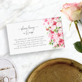 Blumenrezept Begleitkarte