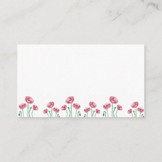 Blumenrezept für die Braut Begleitkarte (Rückseite)