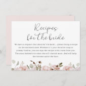 Blumenrezepte für Brillenkarte Einladung (Vorne/Hinten)