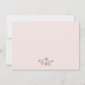 Blumenrezepte für Brillenkarte Einladung (Rückseite)