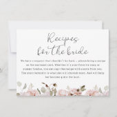 Blumenrezepte für Brillenkarte Einladung (Vorderseite)