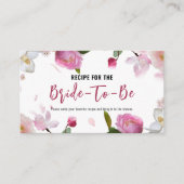 Blumenrezeptur Begleitkarte (Vorderseite)