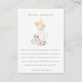 Blumenrezeptur-Brautparty Begleitkarte