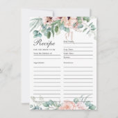 Blumenrezeptur der Mohnblume für Brillenkarte Dankeskarte (Vorderseite)