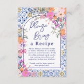 Blumenrezeptur für Mittelmeer Begleitkarte (Vorderseite)