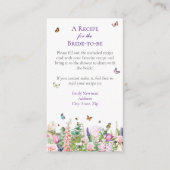 Blumenrezeptur und Schmetterlingsrezeption Begleitkarte (Vorderseite)