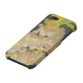 Blumenrhapsodie im Gold und im Weiß iPhone Hülle (Unterseite)