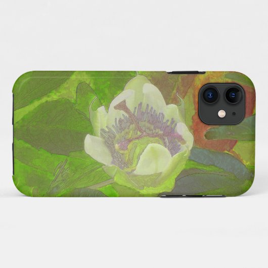 Blumenrhapsodie im Grün Case-Mate iPhone Hülle (Rückseite (Horizontal))