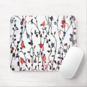 Blumenrinde Coral Pink Blauer Weibchen Mousepad (Mit Mouse)