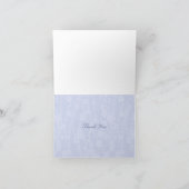 Blumenrinde (weiß - Periwinkle) Dankeskarte (Innenseite)