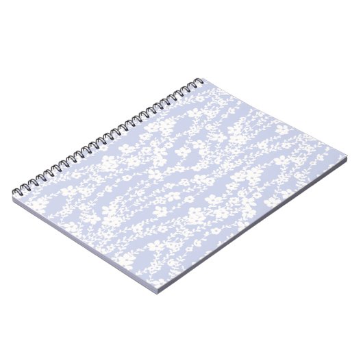 Blumenrinder (Periwinkle) Notizblock (Linke Seite)