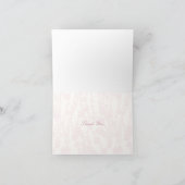 Blumenrinder (rosa) dankeskarte (Innenseite)