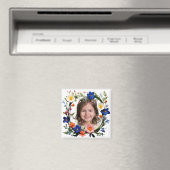 Blumenring-Foto-Erinnerungsanker Magnet (In Situ (Geschirrspüler))