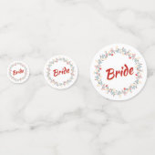 Blumenring für Brautparty Konfetti (Rückseiten)