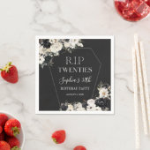 Blumenrip 20 s 30. Geburtstag Party Napkins Serviette (Beispiel)