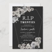 Blumenrip 20s Tod meiner Jugend 30. Geburtstag Einladung (Vorderseite)