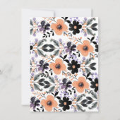 Blumenrippe Kinderdusche Einladung (Rückseite)