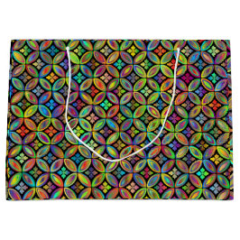 Blumenrismatische, mehrfarbige Geschenktasche Große Geschenktüte