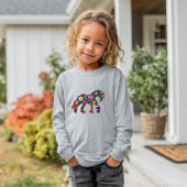 Blumenrock Horse Longsleeve Tshirt für Mädchen