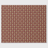 Blumenrogold, luxuriöses Vintages Muster. Geschenkpapier (Flach)