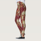 Blumenrogold, luxuriöses Vintages Muster. Leggings (Links)