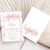 Blumenrosa Baby in Bloom Baby Dusche Einladung