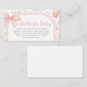 Blumenrosa Baby in Bloom Books for Baby Begleitkarte (Vorne/Hinten)