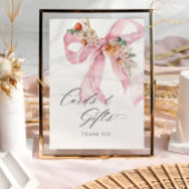 Blumenrosa Baby in Blumenkarten und Geschenken Poster