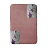 Blumenrosa Badematte (Vorderseite Vertikal)