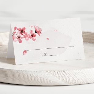 Blumenrosa Blossom Hochzeit Platzkarte