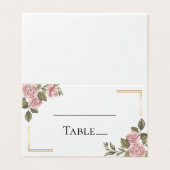 Blumenrosa Blume Sommerhochzeit (Außenseite Aufgefaltet)