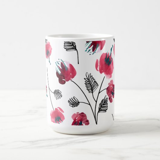 Blumenrosa Blume Wrap-68881 Kaffeetasse (Mittel)
